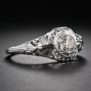 Vintage Filigree Diamond Ring