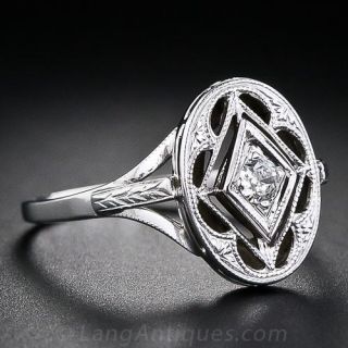 Vintage Filigree Diamond Ring