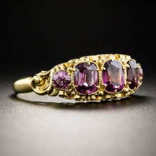 Victorian Five-Stone Garnet Ring