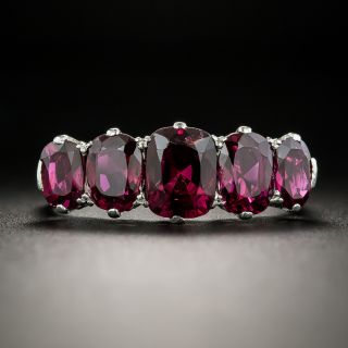 Vintage Five-Stone No-Heat Ruby Ring - 2