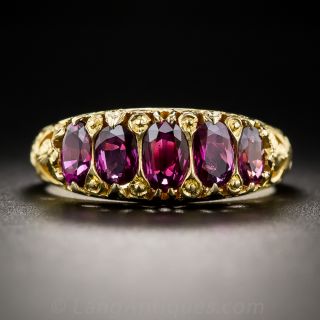 Vintage Five-Stone Ruby Ring