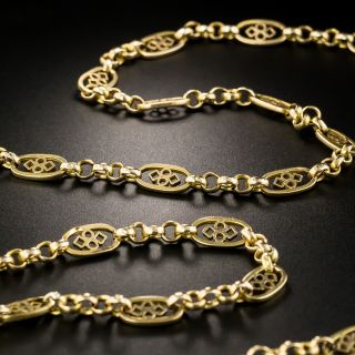 Vintage French Infinity Necklace - 2