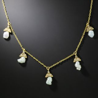 Vintage Freshwater Pearl Fringe Necklace - 3