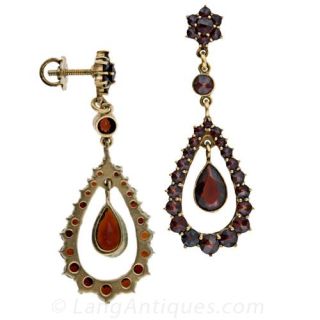 Vintage Garnet Earrings