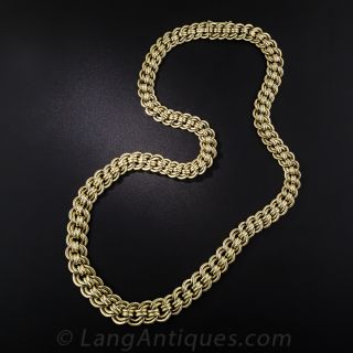 Vintage Gold Link Necklace