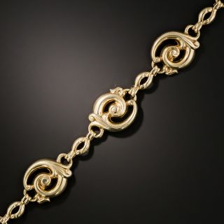 Vintage Gold Scroll Bracelet - 3