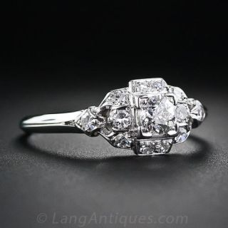 Vintage Granat Bros. 1.07 Carat Diamond Engagement Ring