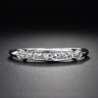 Vintage Granat Bros. Diamond Wedding Band