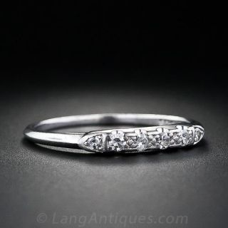 Vintage Granat Bros. Diamond Wedding band