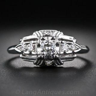 Vintage Granat Brothers Diamond Engagement Ring