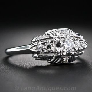 Vintage Granat Brothers Diamond Engagement Ring