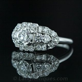 Vintage Granat Brothers Diamond Engagement Ring