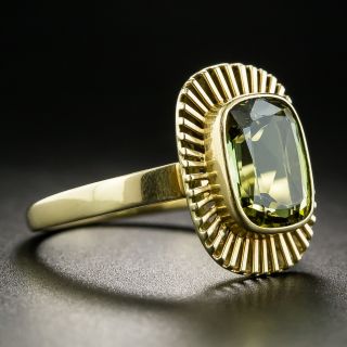 Vintage Green Tourmaline Ring