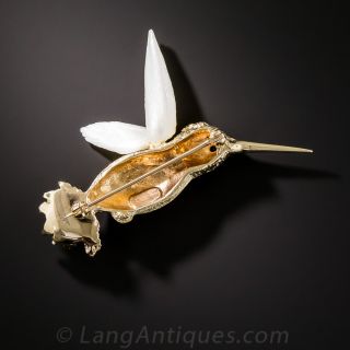 Vintage Hummingbird Pin