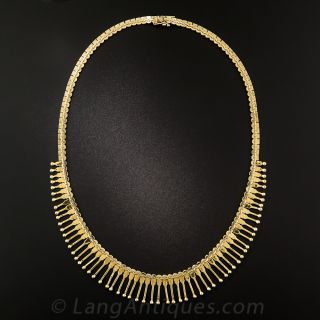 Vintage Italian Fringe Necklace - 2