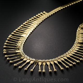 Vintage Italian Fringe Necklace