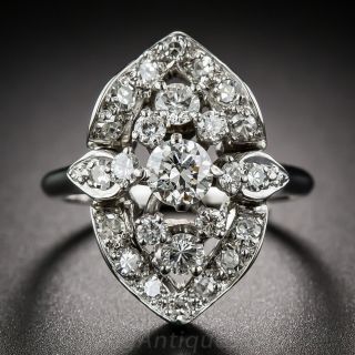 Vintage J & H Flyer Diamond Dinner Ring