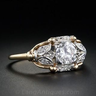 Vintage 'Jabel' .53 Carat Diamond Engagment Ring