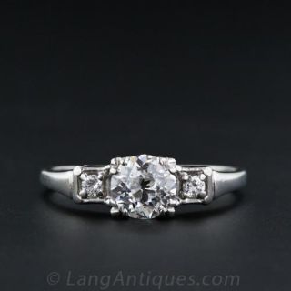 Vintage 'Jabel' .80 Carat Diamond Engagement Ring