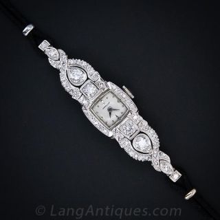 Vintage Ladies Diamond Hamilton Watch