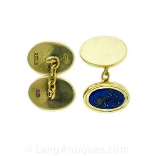 Vintage Lapis Lazuli Cufflinks