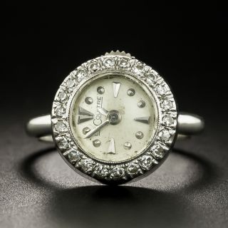 Vintage LeCoultre Diamond Ring Watch - 3