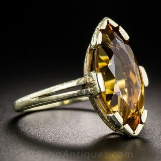 Vintage Marquise Citrine Ring