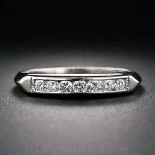 Vintage Mid-Century Diamond Wedding Band