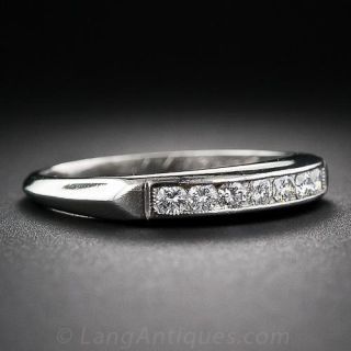 Vintage Mid-Century Diamond Wedding Band