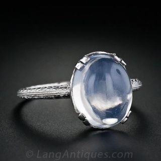Vintage Moonstone Filigree Ring