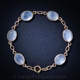 Vintage Moonstone Link Bracelet