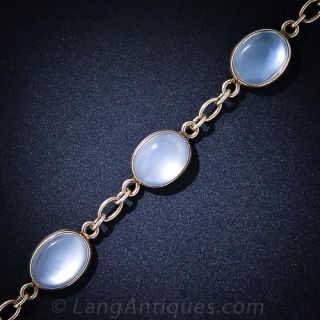 Vintage Moonstone Link Bracelet