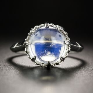 Vintage Moonstone Platinum Ring