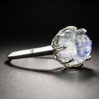 Vintage Moonstone Platinum Ring
