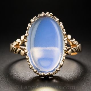Vintage Moonstone Rose Gold Ring