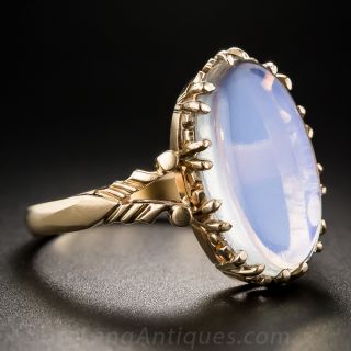Vintage Moonstone Rose Gold Ring
