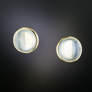 Vintage Moonstone Stud Earrings  - 2