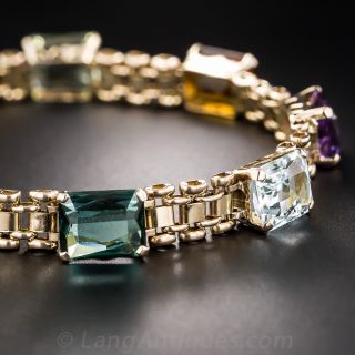 Vintage Multi Color Gem Bracelet