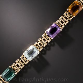 Vintage Multi Color Gem Bracelet