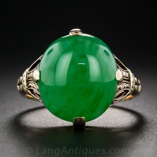 Vintage Natural Jade Ring