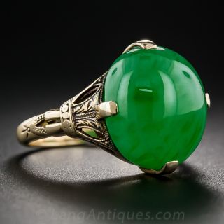 Vintage Natural Jade Ring