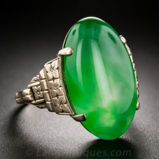 Vintage Natural Jade Ring