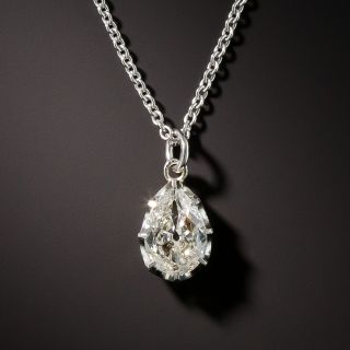 Vintage Pear Shape Diamond Drop 