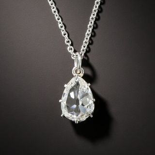 Vintage Pear Shaped Diamond Drop 