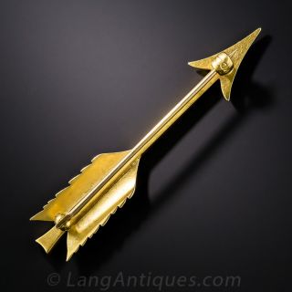 Vintage Pearl Arrow Pin by Carter & Gough