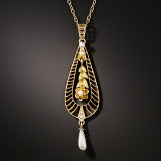 Vintage Pearl Drop Necklace - 2