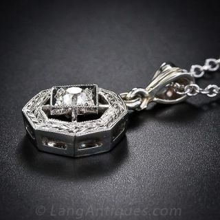 Vintage Petite Diamond Pendant