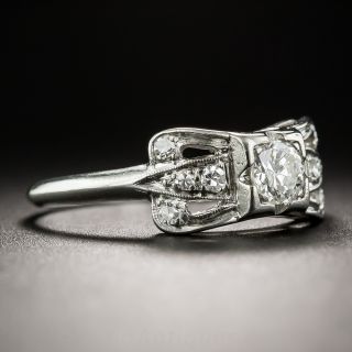 Vintage Platinum .22 Carat Diamond Engagement Ring