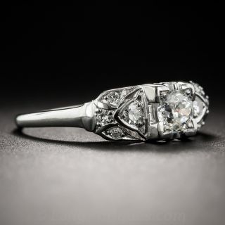 Vintage Platinum .41 Carat Diamond Engagement Ring by Loretz & Benoit
