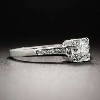 Vintage Platinum .55 Carat Diamond Engagement Ring